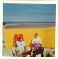 Arie met Han aan het strand